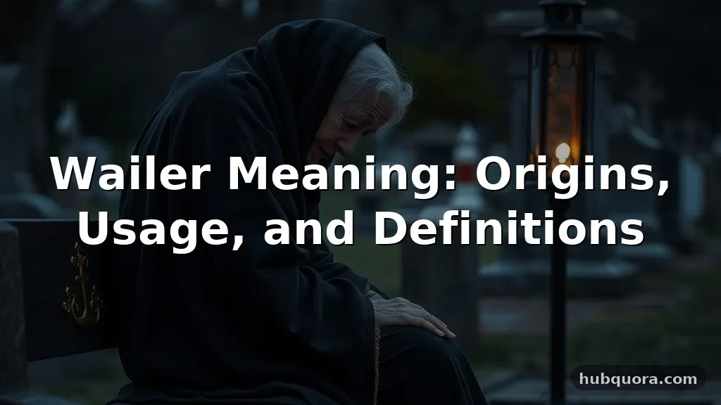 wailer meaning