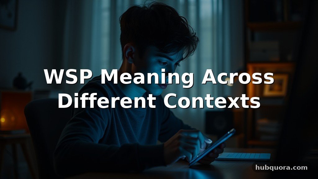 WSP Meaning Across Different Contexts