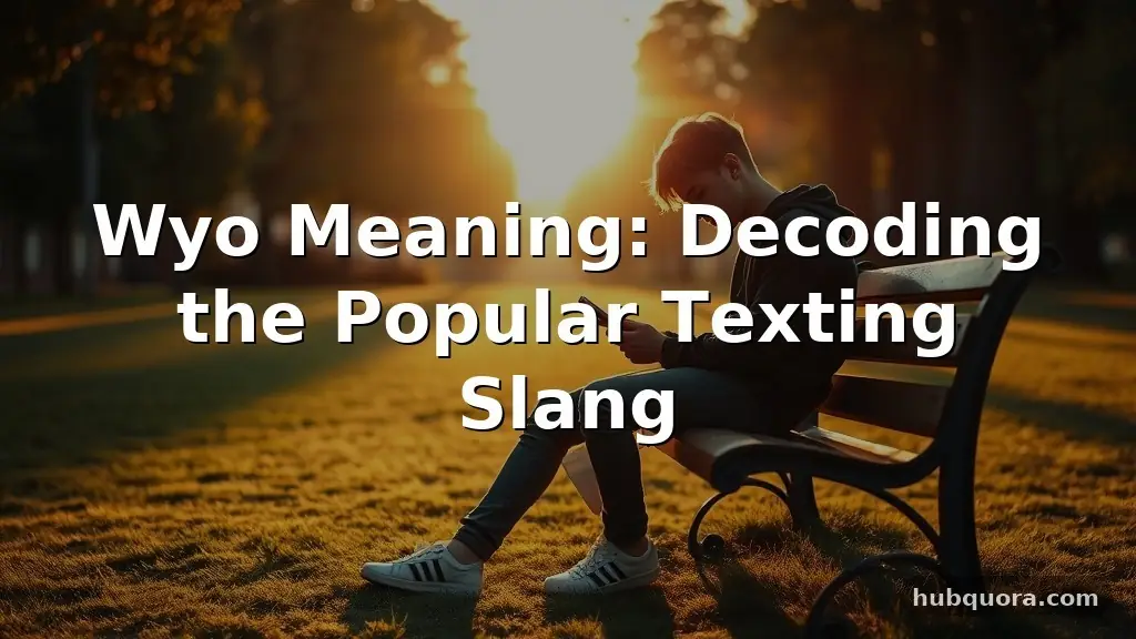 wyo meaning