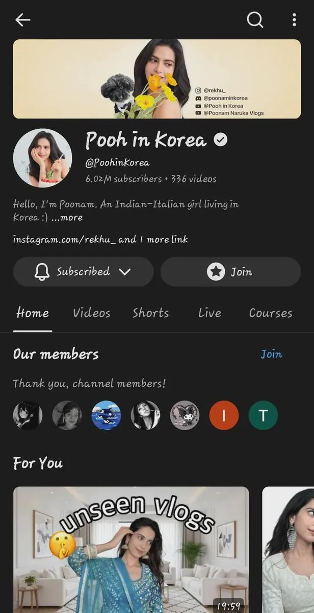 Her YouTube channel, videos and audience - pooh in korea age